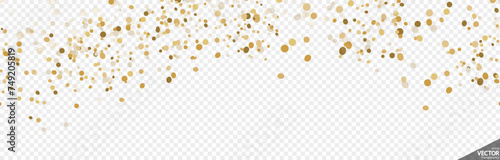 seamless golden confetti sylvester background