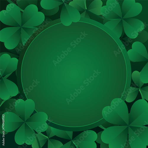 clover background, 3 and 4 leaf clover pattern, lucky green clover background
