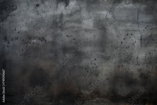 Fond Noir Texture: Aged Grunge Wall in Dark Grey Abstract Background