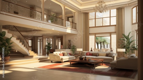 Abundantly Furnished Living Room for Ramadan 2024
