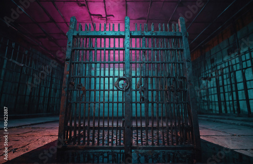 prison cell door locked
