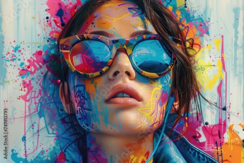 Graffiti, vibrant expression of urban culture, showcasing the creativity and artistic flair found in the colorful world of street art and spray paint masterpieces