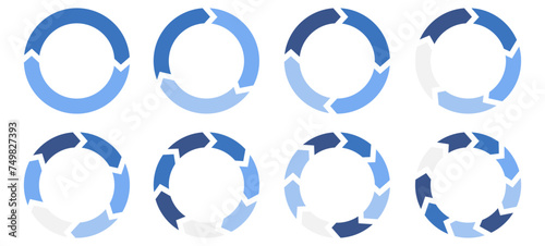 Circle arrows infographics 9