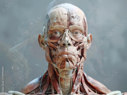 Realistic Digital Model of a Human Body Showing its Muscles and Joints