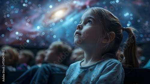 Engaging Astronomy Presentation for Young Audiences at the Planetarium Theater. Concept Astronomy, Planetarium, Young Audiences, Engaging Presentation, Interactive Learning