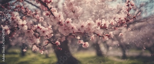 A tree with pink blossoms is the main focus of the image