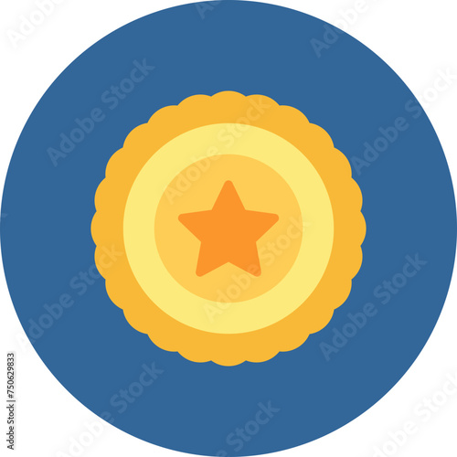 Badge Flat Circle Icon
