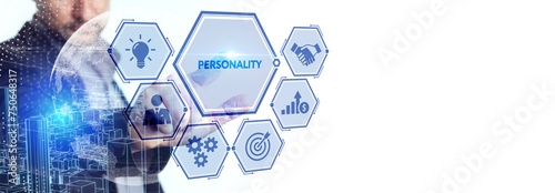 Personality. Business, Technology concept.