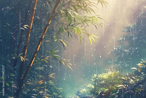 霧に包まれる竹林：日本の心を映す 13
