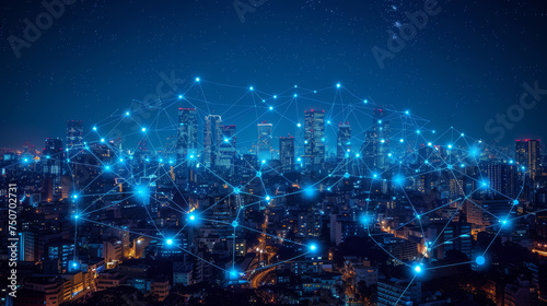 Terahertz and optical wireless communication towers in a futuristic city with softwaredefined networking control centers