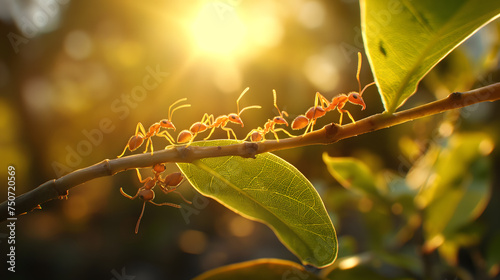 Ants on a Journey: Collaborative Insects Navigating the Natural World