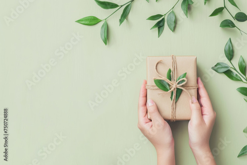a hand opening a sustainable, eco-friendly package