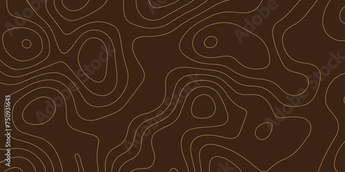 Abstract topographic background maps. Brown Topography maps