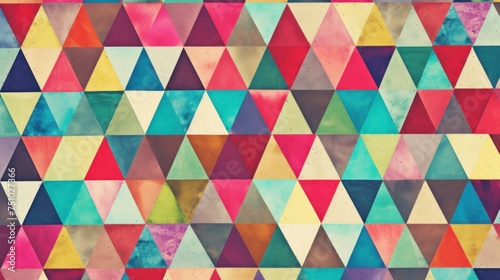 a colorful triangle pattern