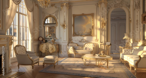 french provincial living room