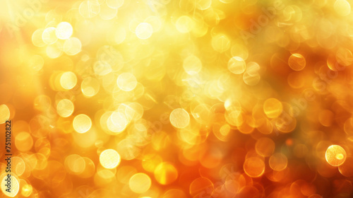 The background, colored in yellow, orange, and gold, features lens flares and a heatwave effect.
