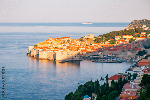 Splendid view of the famous european city of Dubrovnik. Croatia, South Dalmatia, Europe.