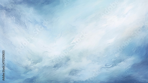 Ethereal abstract background in cool shades of blue and white