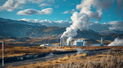 Modern geothermal energy project supporting renewable initiatives