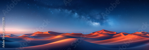 Lunar Dunescape: A Surreal Encounter of Star Trails and Moonlit Sand, Captured in the Stillness of Night