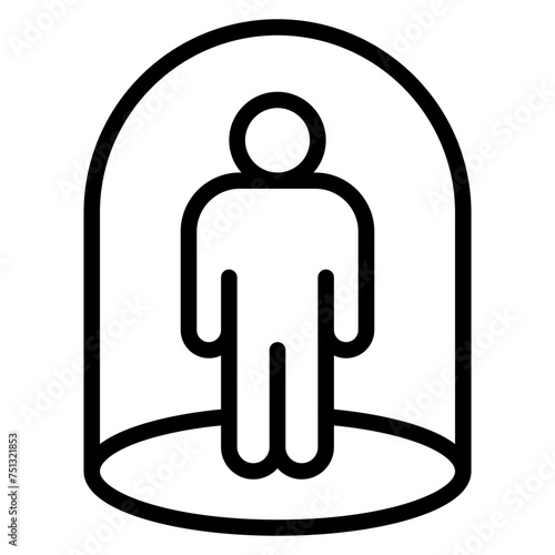 Social Isolation icon vector image. Can be used for Bullying in Society.