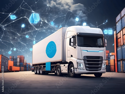 The freight forwarding companies of the future and their customers will bring together multi-sector delivery designs. Logistics solutions from the future in the image design.