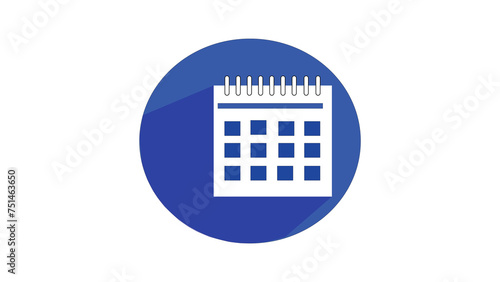 calendar icon illustrations isolated with white background