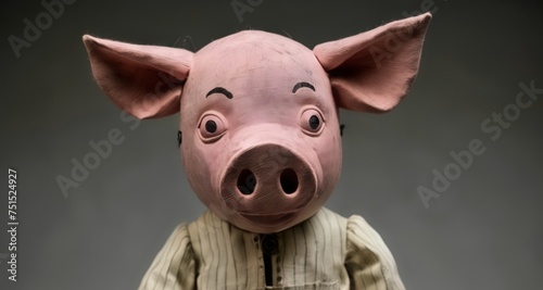  Piggy's Persona - A whimsical blend of porcine and human charm