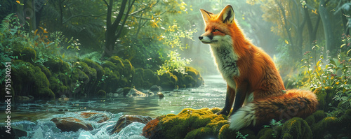 Innocent fox amidst the wild a twist on cunning nature