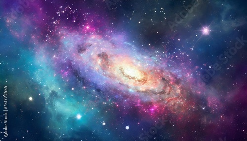 galaxy with nebula and stars in space outer space background galaxy background