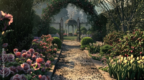 fountain victorian garden