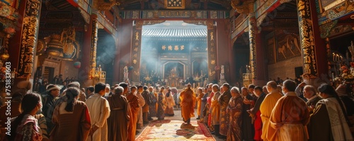 Religious ceremonies: majestic ceremonies in temples and monasteries that bring believers together in one communion
