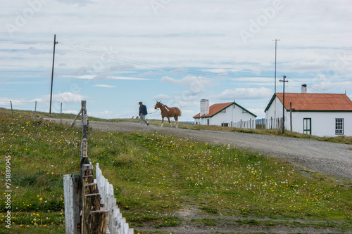 Patagonian ranch and its houses