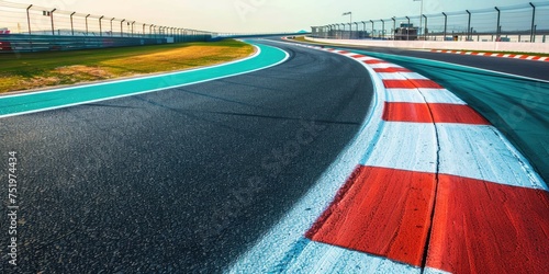 asphalt of the international race track