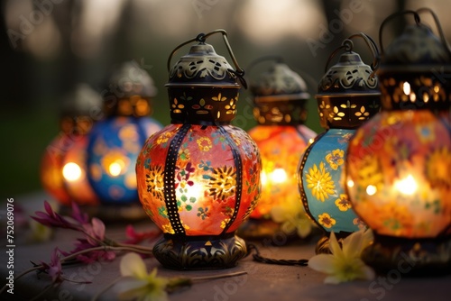 Easter Lanterns: Use lanterns as props with jewelry arranged around them.