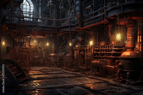Steampunk Factory Wonders Below