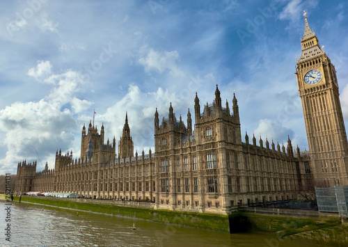 The Houses of Parliament, officially known as the Palace of Westminster, London, UK. 