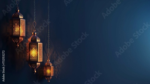 modern beautiful minimalistic Eid ul fitr ramadan Mubarak Islamic lantern celebration background
