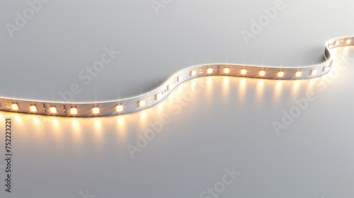 led strip light on white background