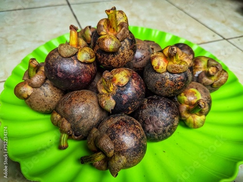 fresh mianggis fruits in the plate