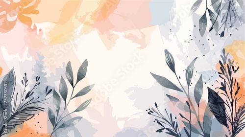Abstract spring floral art background vector illustration
