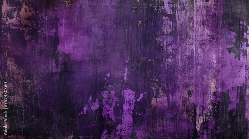 Grungy Purple Background With Paint Splatters