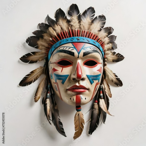 Native American mask indian headdress symbolism 