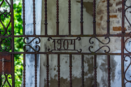 old metal gate from 1904