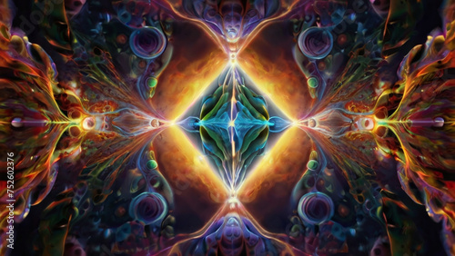 Psychedelic drug experience. Generative AI.