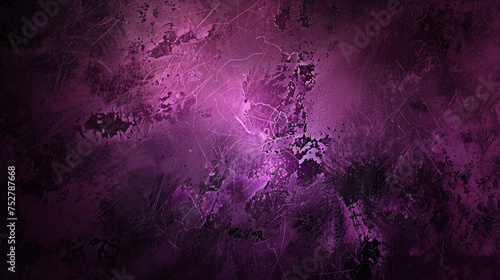 Purple black vintage background with grunge texture an