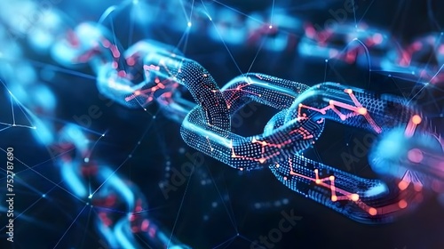 Future of Blockchain Connected Links and Societal Impact, To showcase the interconnectedness and futuristic appeal of blockchain technology