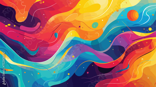 Abstract colorful background. raster illustration. ..