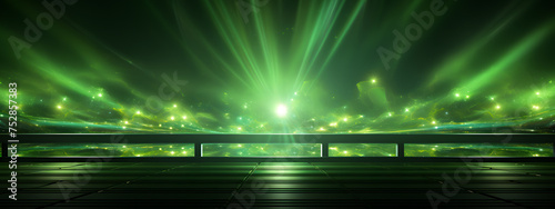 green poster background with ample copy space for text or graphics