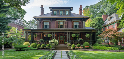 A cleveland house colonial revival style